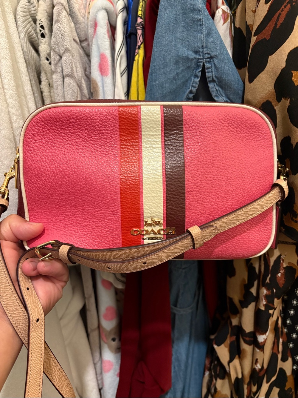 Coach | Jes Crossbody | Colorblock Stripe - Picture 17 of 17